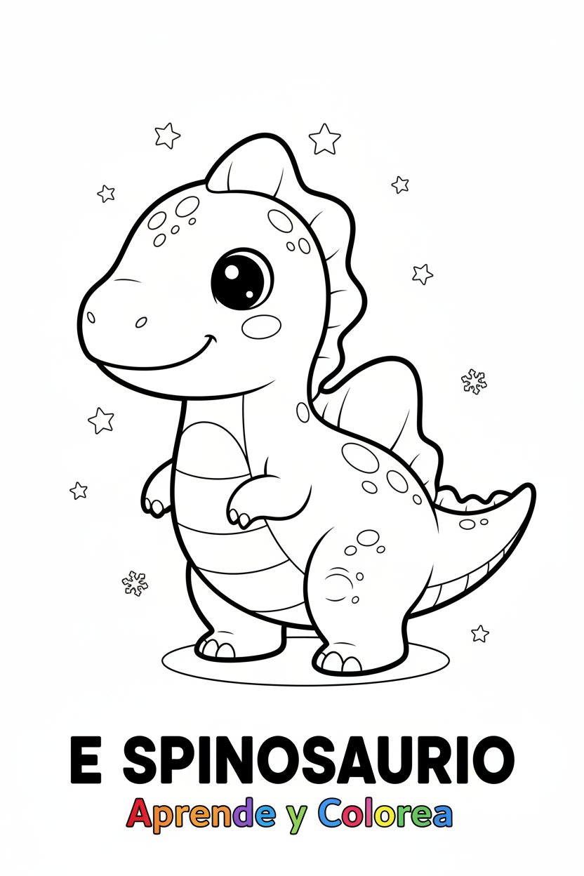 Espinosaurio para colorear