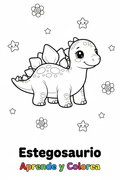 Estegosaurio para colorear