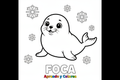 Foca para colorear - Aprende y Colorea