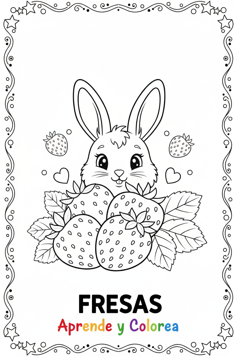 Fresas con conejo