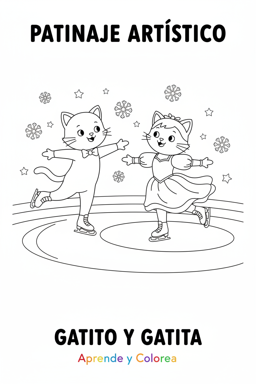 Gatito y Gatita Patinaje Artístico