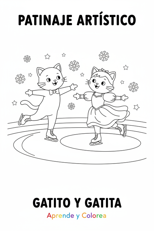 Gatito y Gatita Patinaje Artístico