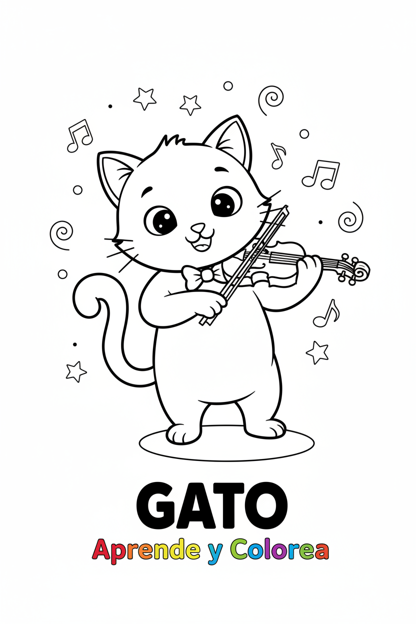 Gato con Violín