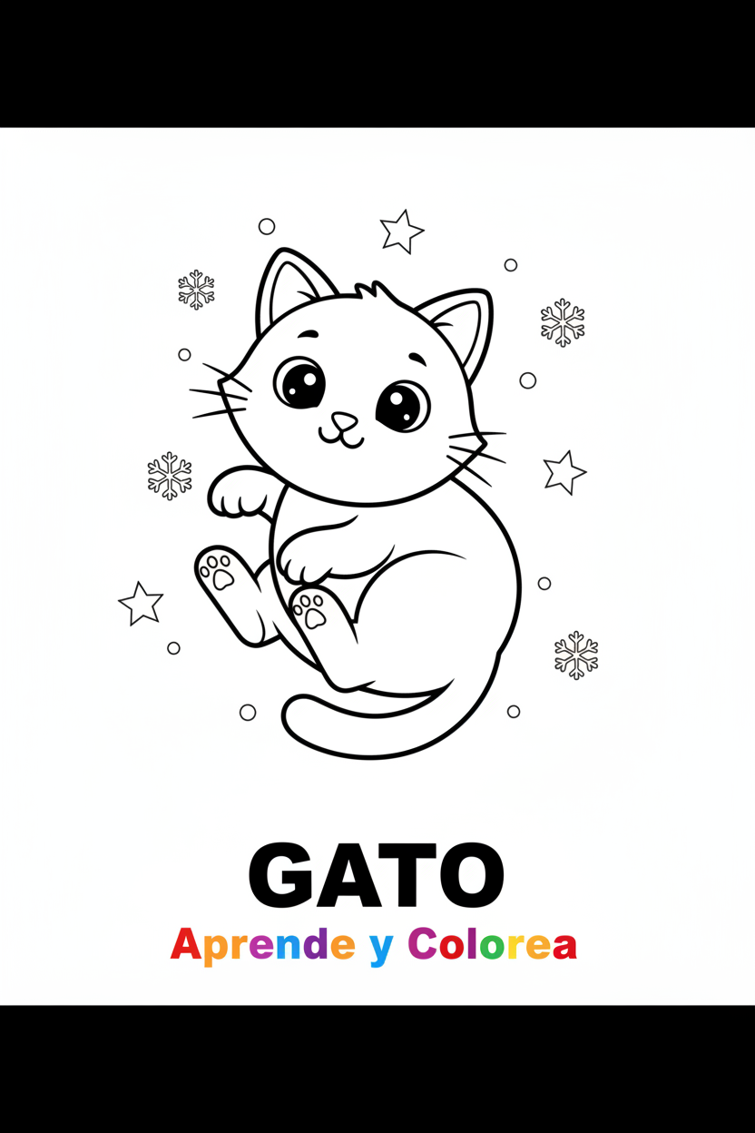 Gato para Colorear