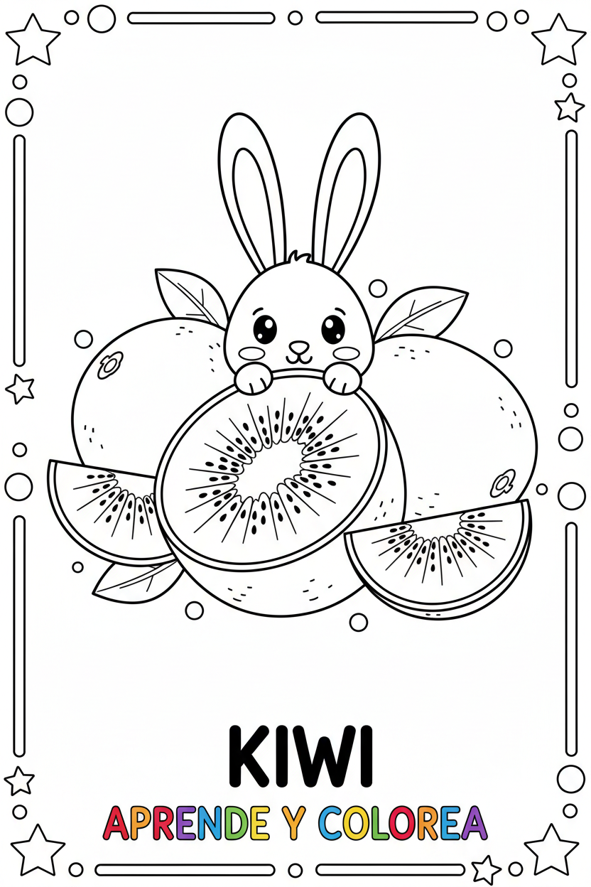 Kiwi con conejo