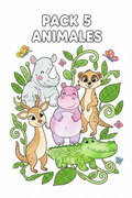Pack 5 Animales C - A color