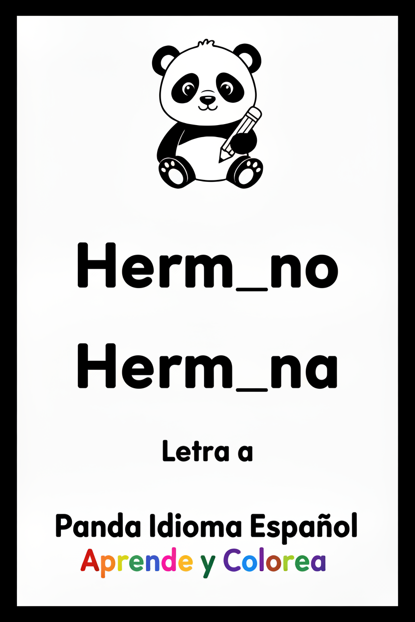 Panda Hermano y Hermana - Letra a