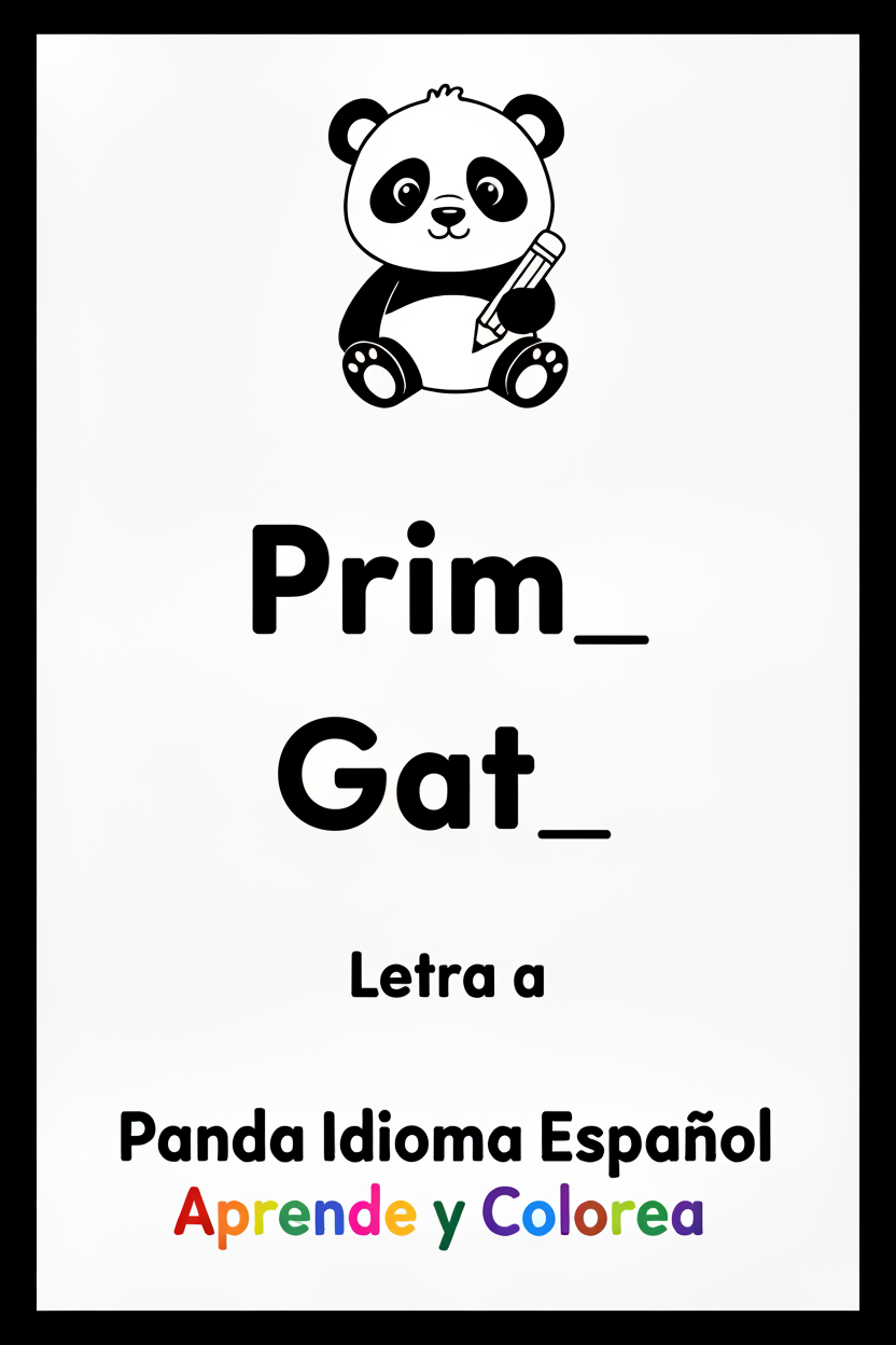 Panda Prima y Gata - Letra a