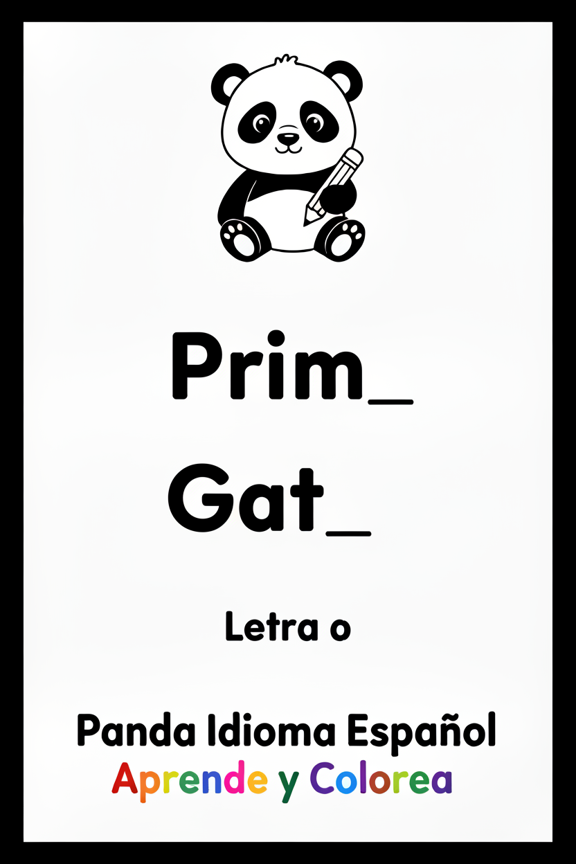 Panda Primo y Gato - Letra o