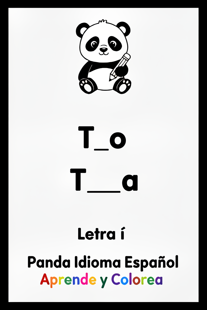 Panda Tío y Tía - Letra i