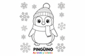 Pingüino para colorear - Aprende y Colorea