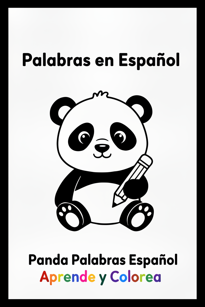 Portada Panda Palabras Español