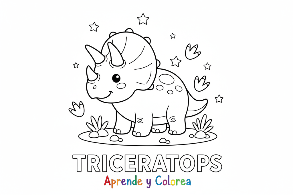 ⭐ Más Popular | Aprende y Colorea: Dinosaurios 5 Pack G - T-Rex, Velociraptor, Triceratops, Estegosaurio y Espinosaurio