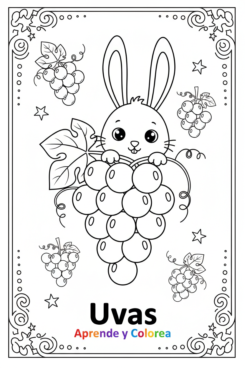 Uvas con conejo